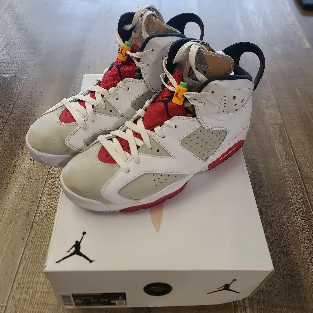 Air Jordan 6 RETRO バックスバニー ホワイト/レッド