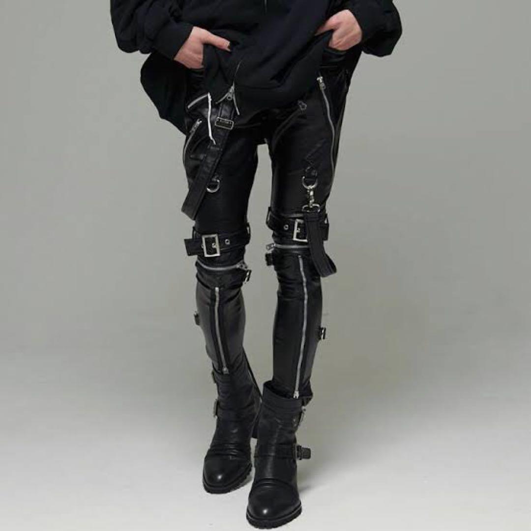 CIVARIZE シヴァーライズ サスペンダー付き レザー ボンテージ パンツ