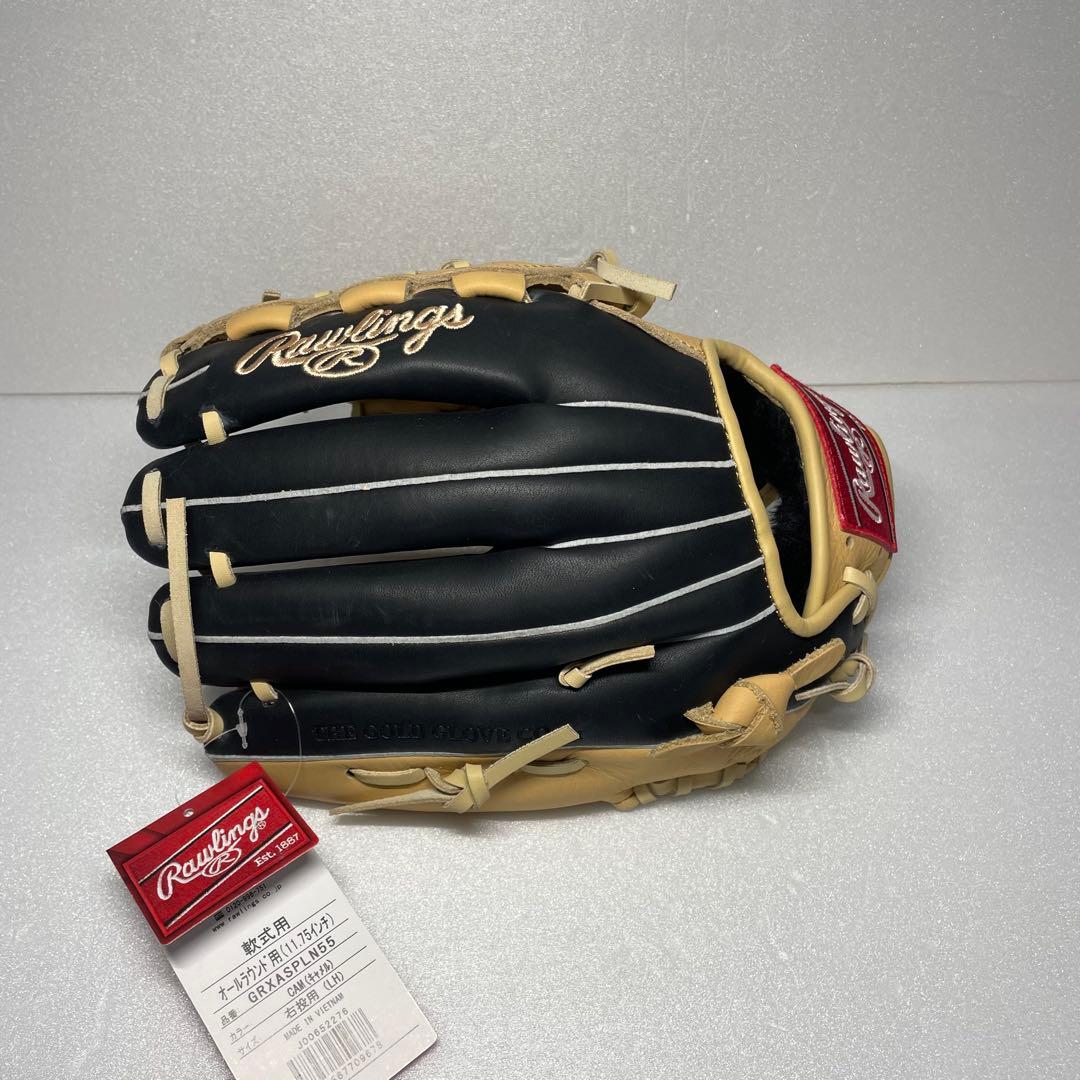 新品】一般軟式・大人用 グローブ ローリングス オールラウンド キャメル