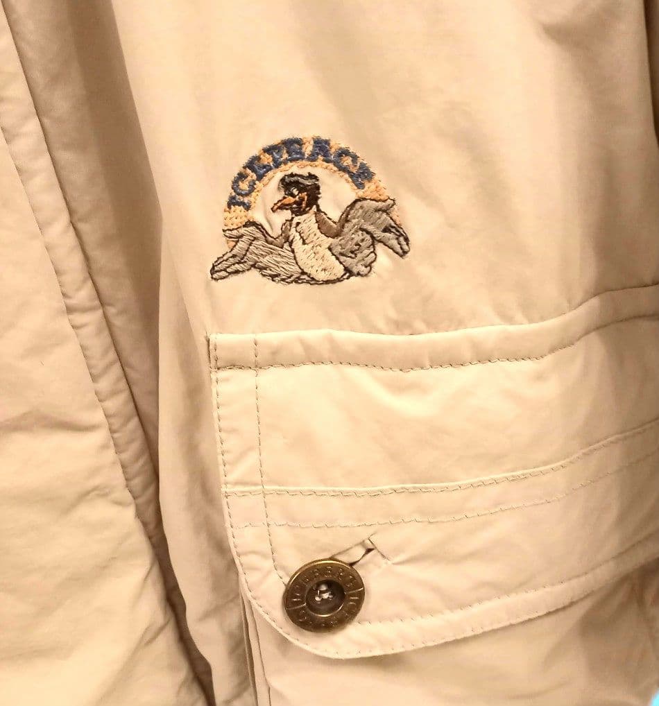 【希少】90sイタリア製アイスバーグTroubledwaters刺繍中綿コート