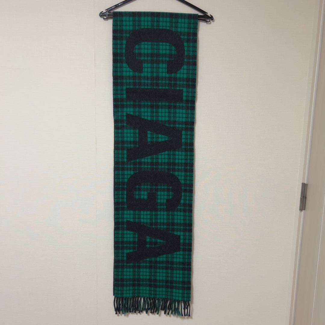 【新品未使用】BALENCIAGA バレンシアガ チェック柄 ウール マフラー