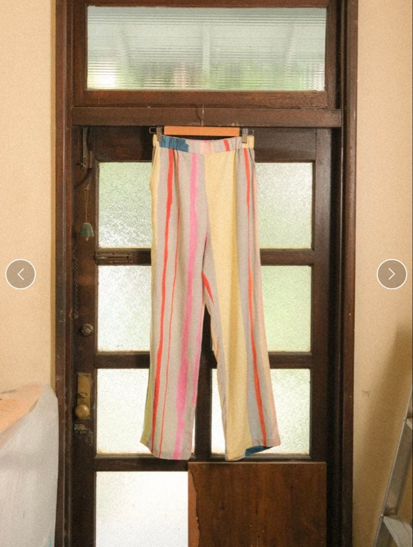 PAMM 知性のストライプパンツ 海砂利 サイズ1