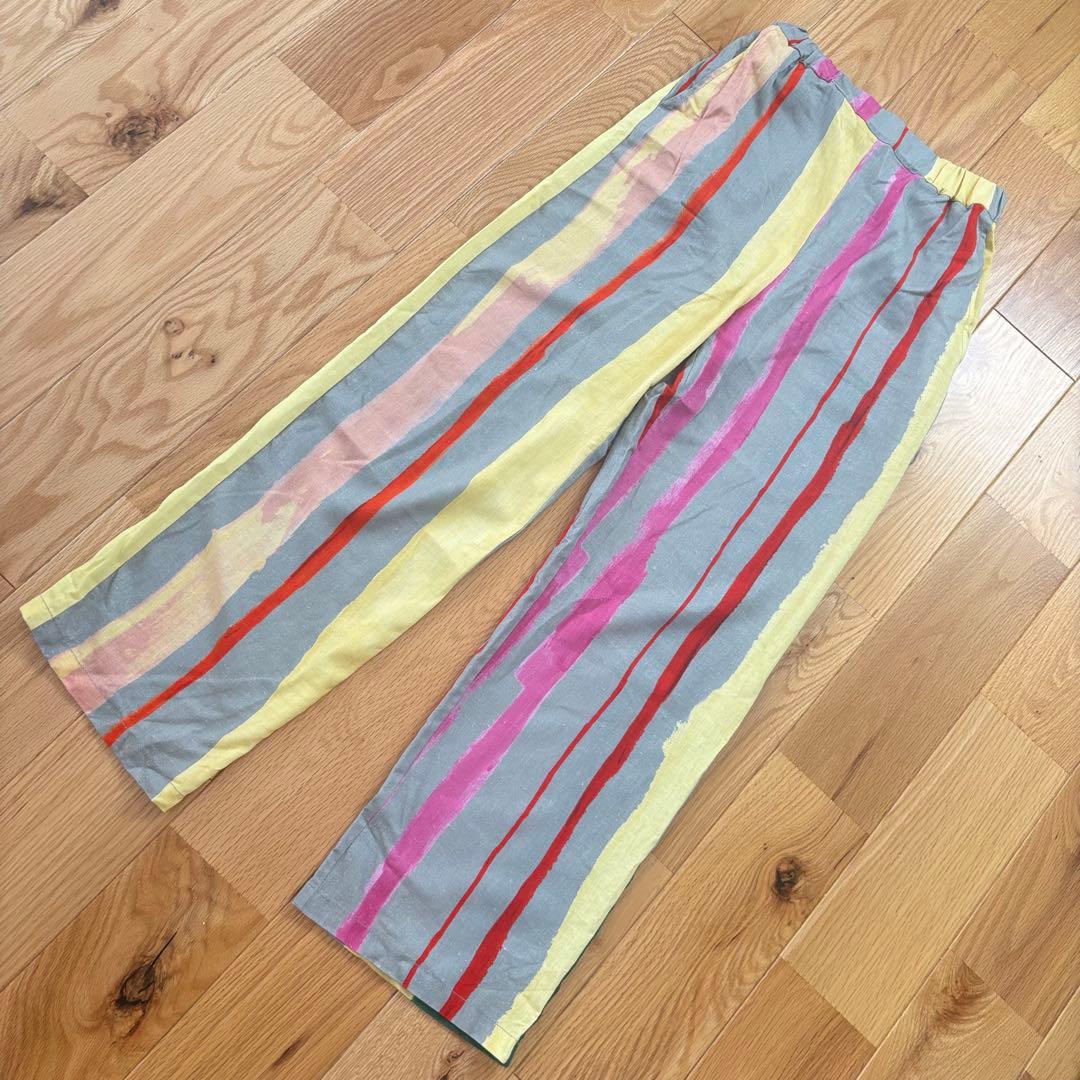 PAMM 知性のストライプパンツ 海砂利 サイズ1