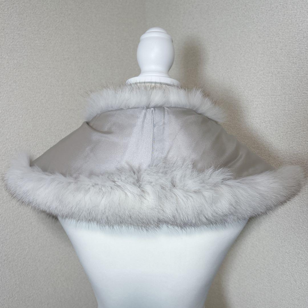 新品未使用　サガフォックス　毛皮　ファー　ショール　ストール　マフラー　成人式