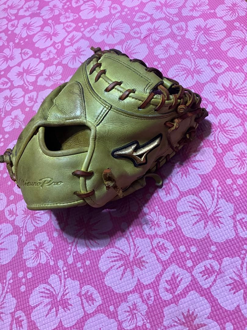 Mizuno Pro 硬式グローブ イエロー