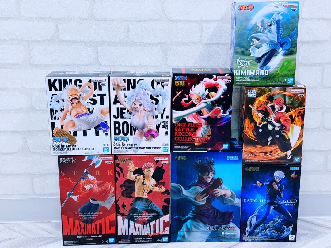 未開封フィギュア9個セット フリーレン ナルト 転スラ ワンピース 呪術廻戦