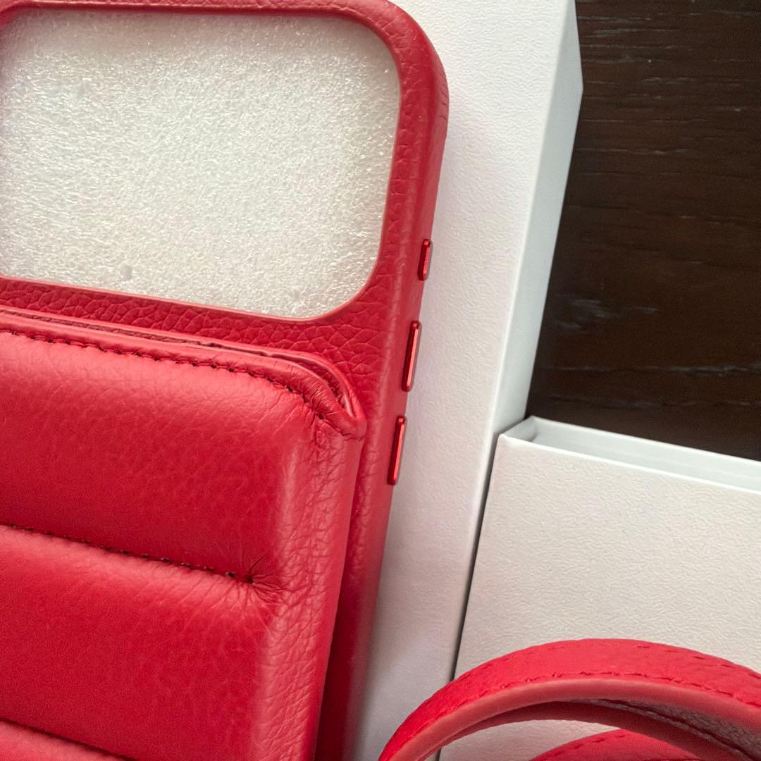 【美品】DEMiu Ballon iPhone17ProMax ケース レッド