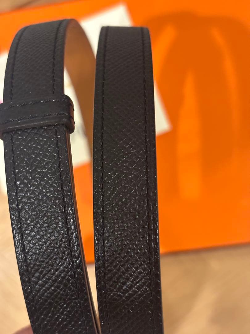 エルメス　ベルト 《ケリー》 18 ブラック黒　ゴールド　レディース