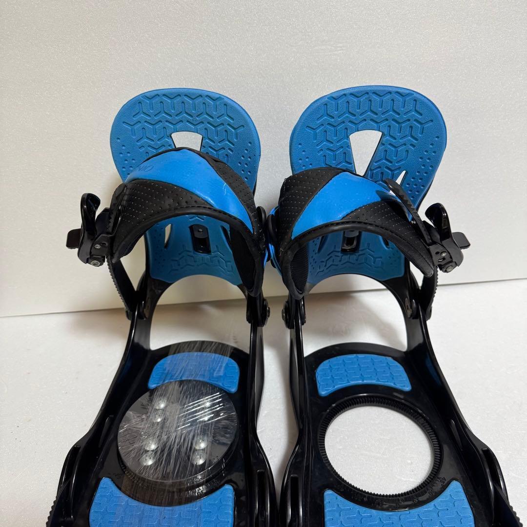 MLサイズ スノーボード ビンディング ブラック/ブルー　黒色青