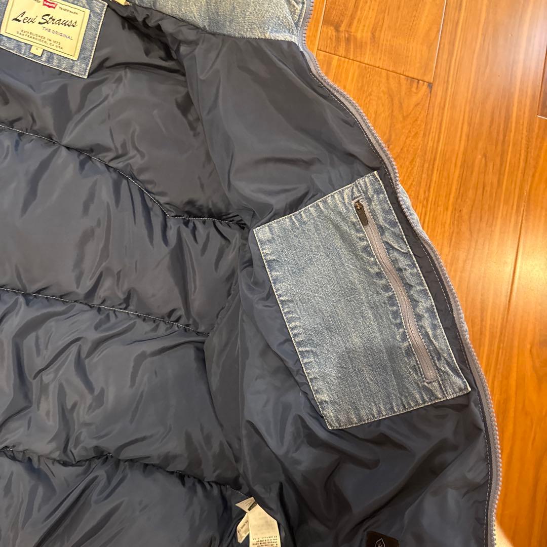 【極美品】リーバイス スーパーデニムダウンジャケット L RDS認証