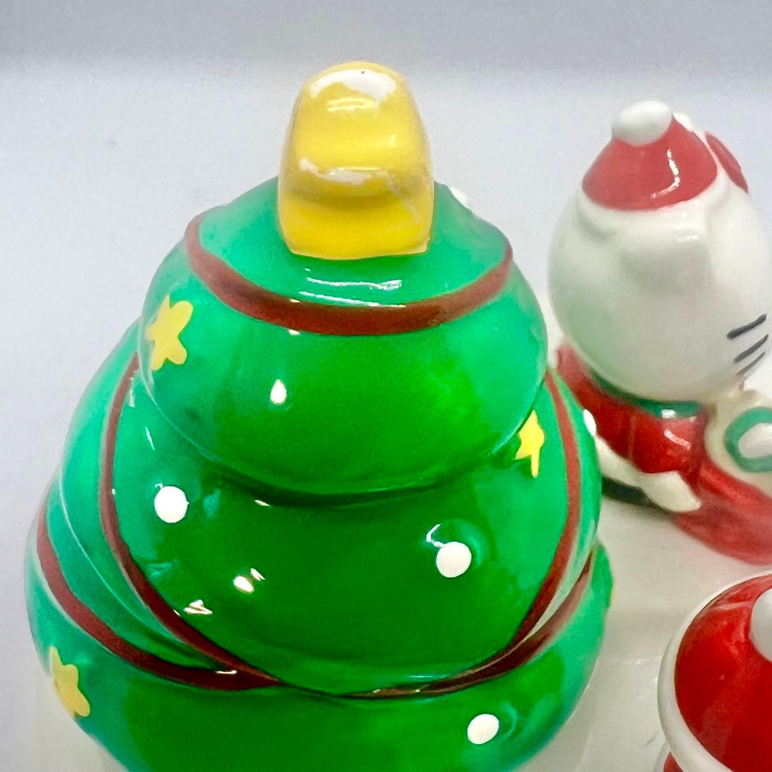 【激レア】1990年製 箱付き ハローキティ 陶器製 クリスマス オルゴール