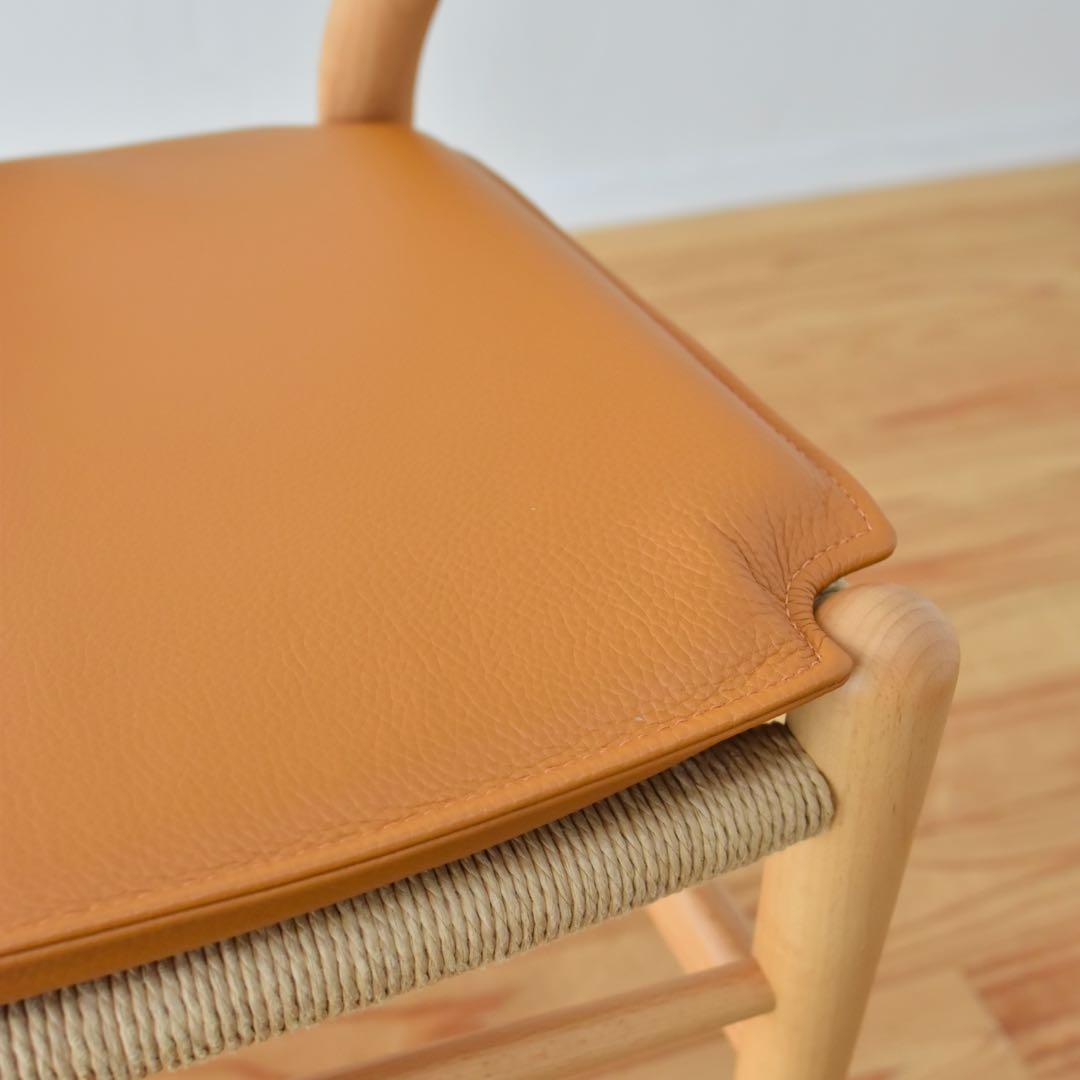 CH24 Hans.J.Wegner Yチェア　本革シートパッド付き　日本サイズ