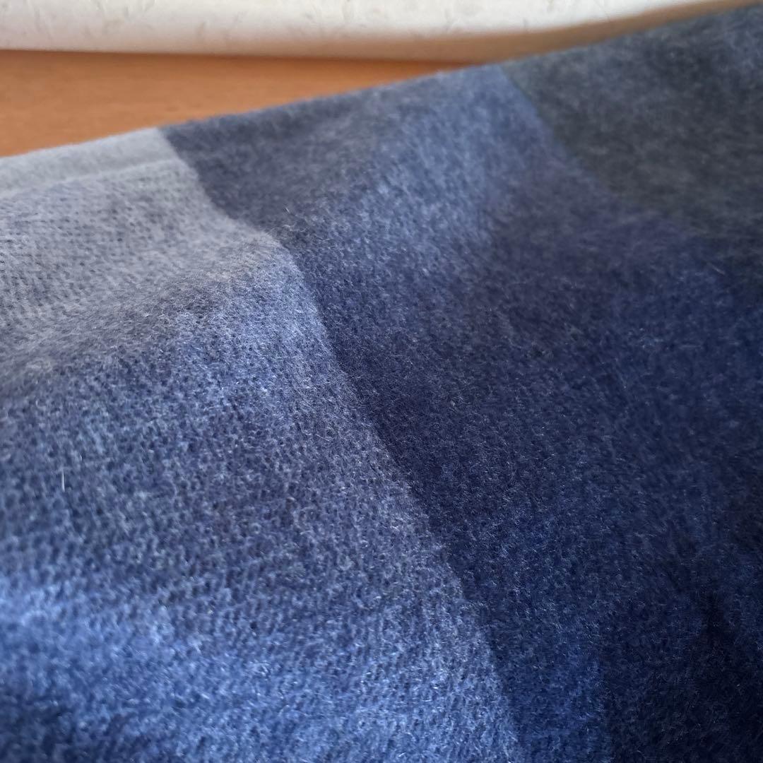 極美品◆LANVIN◆定価35000円 カシミヤ100% オンブレーマフラー