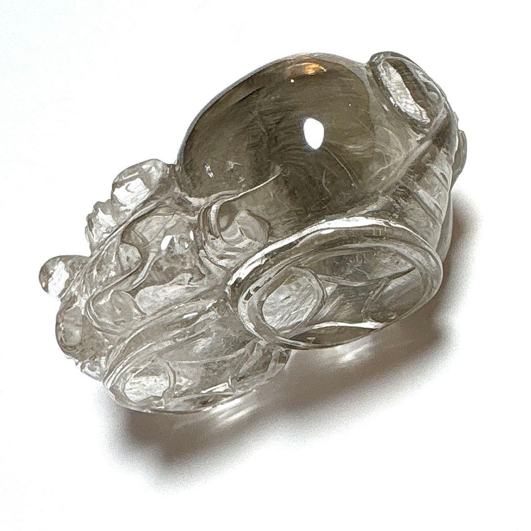 【家宝級】最高品質　プラチナルチルクォーツ　貔貅　置物　箱付