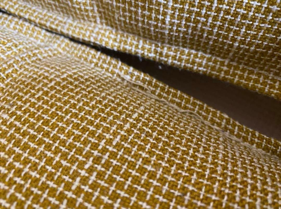 タンスのゲン 座椅子 2脚 イエロー