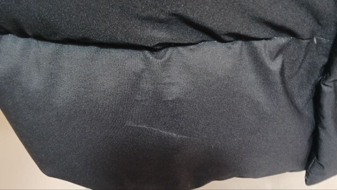 THE NORTH FACE ダウンコー XS ブラック 刺繍ロゴ ドライベント