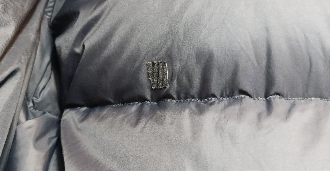 THE NORTH FACE ダウンコー XS ブラック 刺繍ロゴ ドライベント