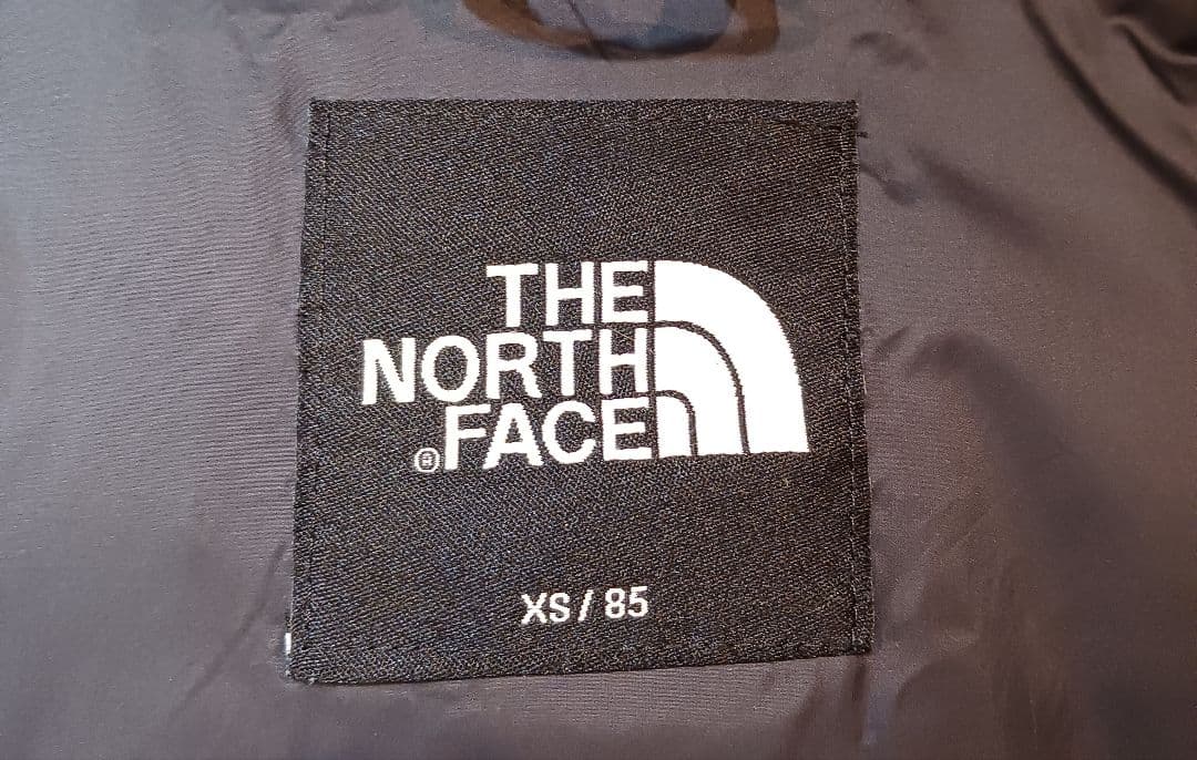 THE NORTH FACE ダウンコー XS ブラック 刺繍ロゴ ドライベント