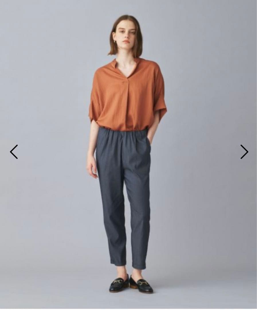 MARECHAL TERRE×PARIGOT ウエストギャザーパンツ チャコール