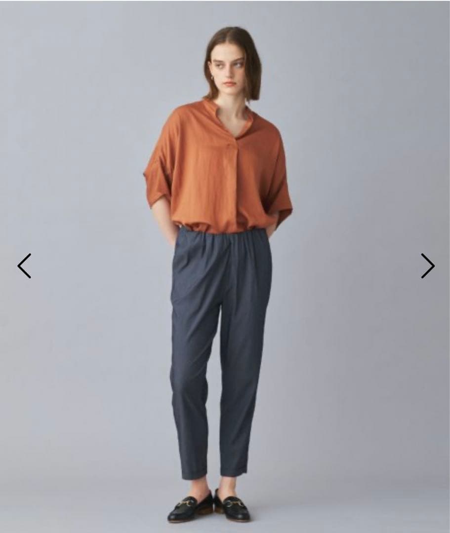 MARECHAL TERRE×PARIGOT ウエストギャザーパンツ チャコール