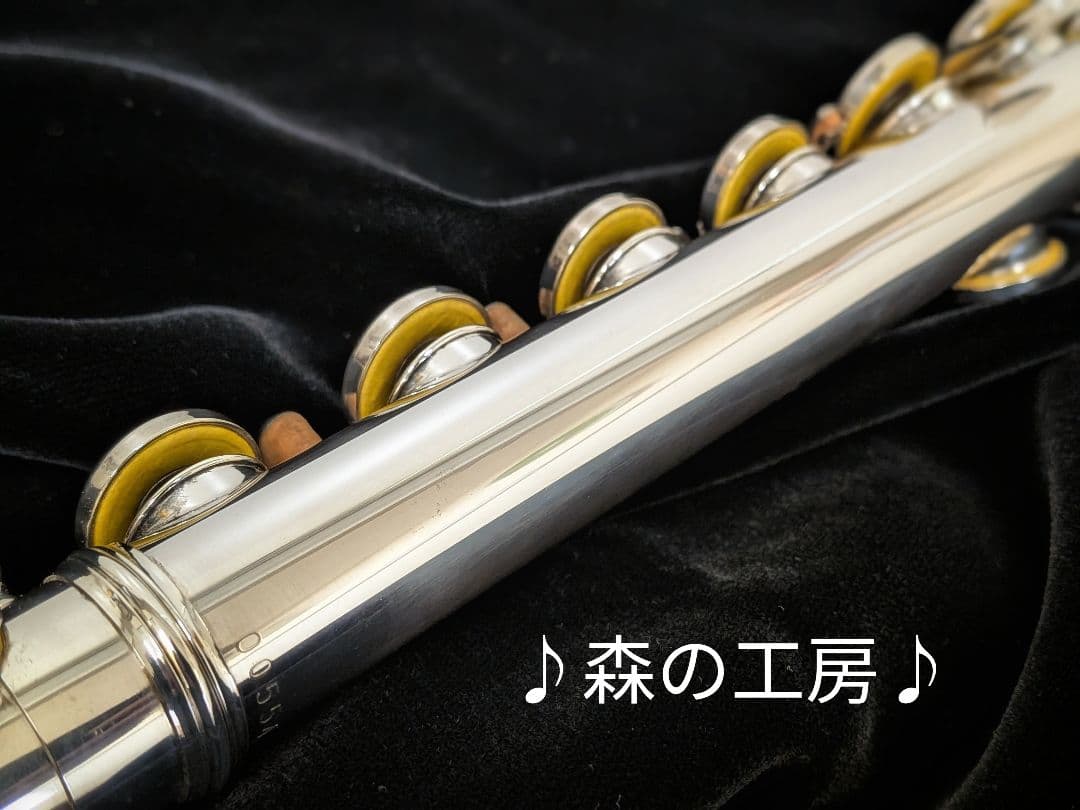 フルート専門店‼️部活応援‼️頭部管銀製　ヤマハフルートYFL451 Eメカ