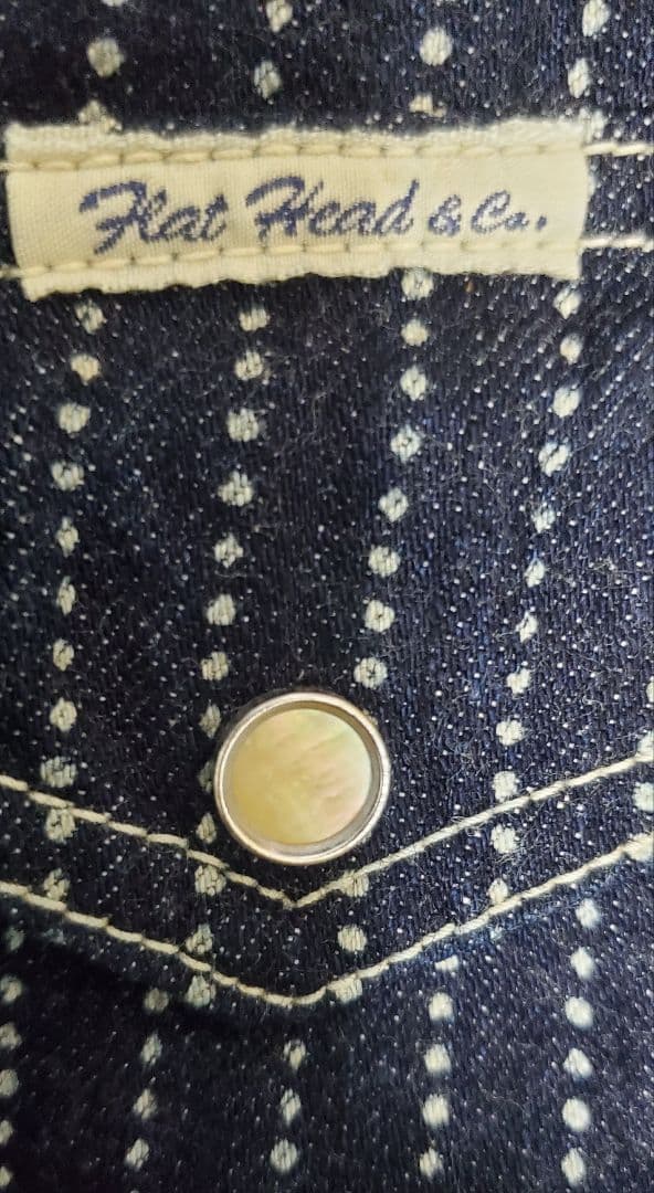 【美品 希少】THE FLAT HEAD ウエスタン デニムジャケット