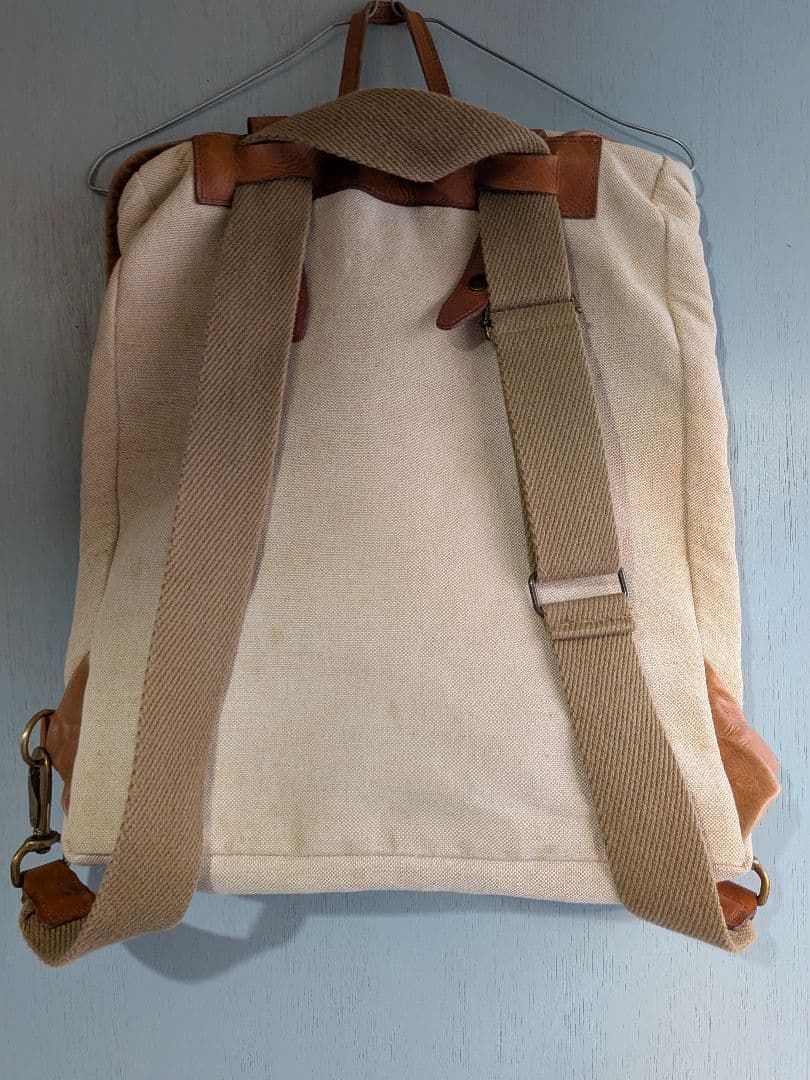 ヴェリテクール　キャンバス レザー バックパック