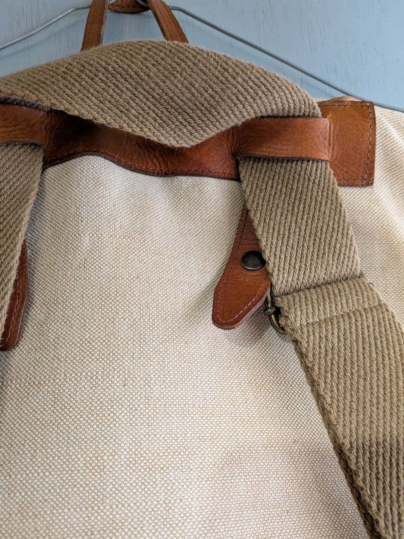 ヴェリテクール　キャンバス レザー バックパック