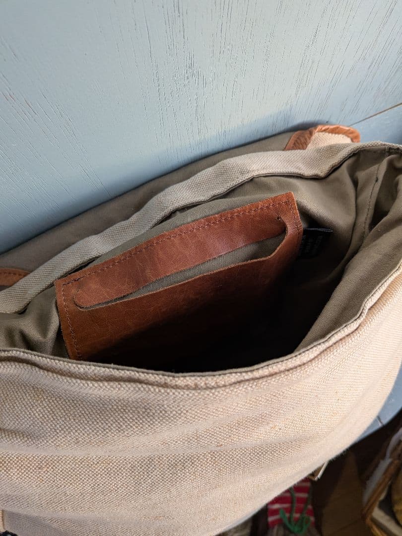 ヴェリテクール　キャンバス レザー バックパック