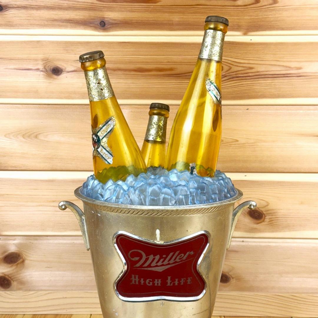 MILLER HIGH LIFE BEER ビール ライトサイン ミラー 回転