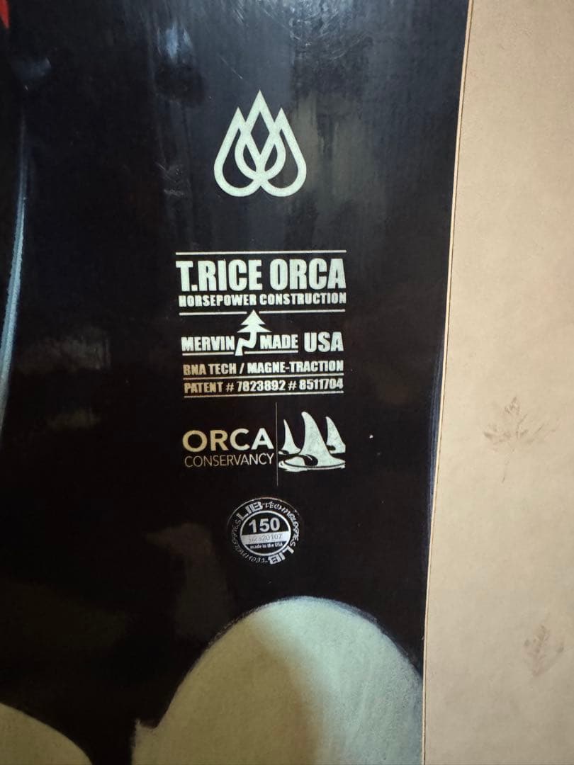 T. Rice Orca スノーボード　リブテック
