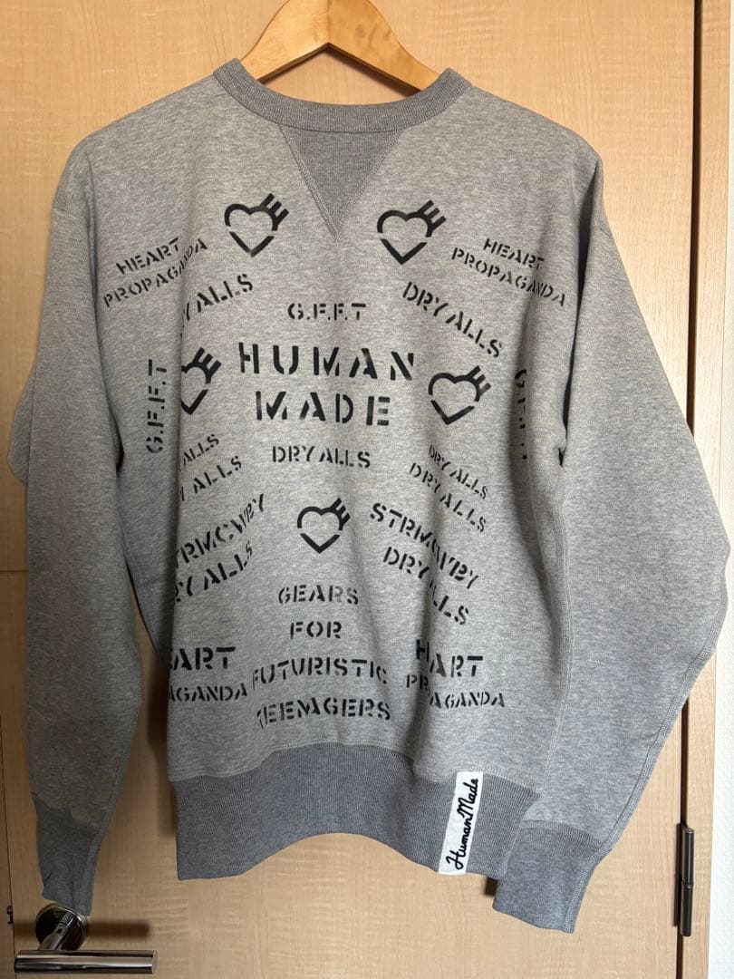 【新品】HUMAN MADE グレー スウェット