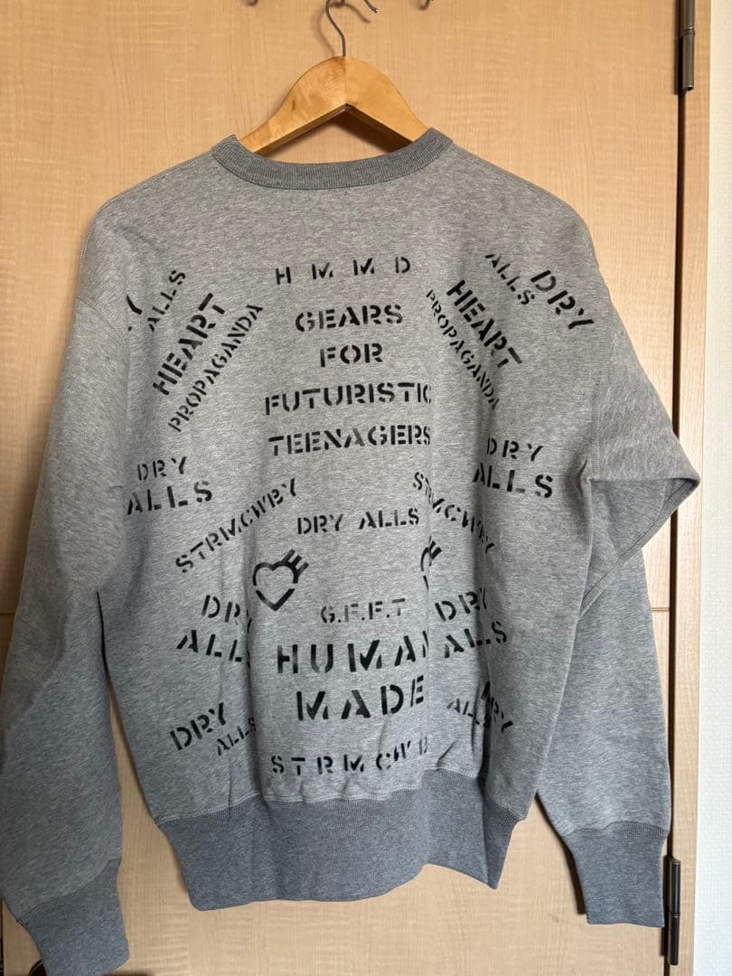 【新品】HUMAN MADE グレー スウェット