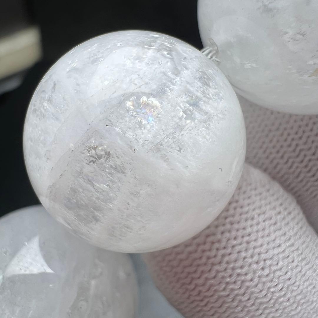 【77151】 超大玉 ホワイトガーデンクォーツ 20.8mm ブレスレット