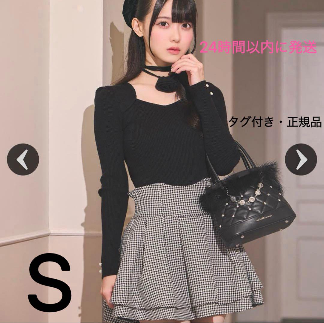 ミシェルマカロン 美脚になれるスカート♥千鳥柄(インナーパンツ付き)s