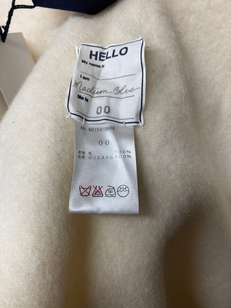 タグ付き✳︎00 マディソンブルー MADISON BLUE ブランケットコート