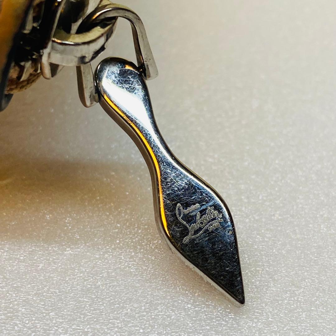 希少✨クリスチャンルブタン モノグラム 総柄 ラウンドファスナー