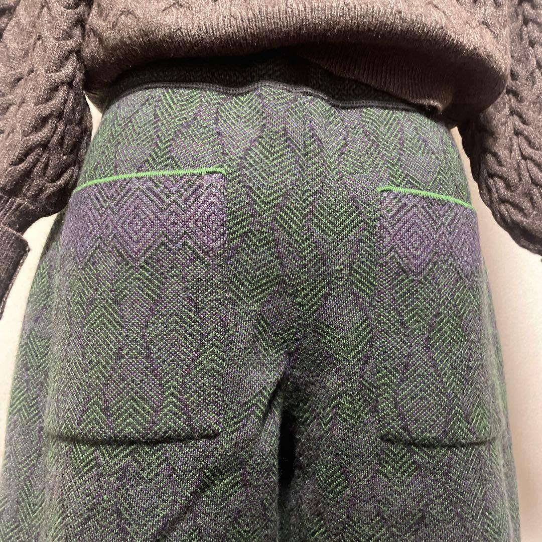 カトリーヌアンドレ　シリアルナンバー付きジャガードパンツ