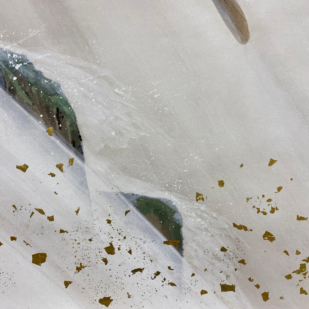 美品 掛け軸 前川聖牛作 大幅！昇鯉図 共箱 縁起物 真筆証明書 - メルカリ