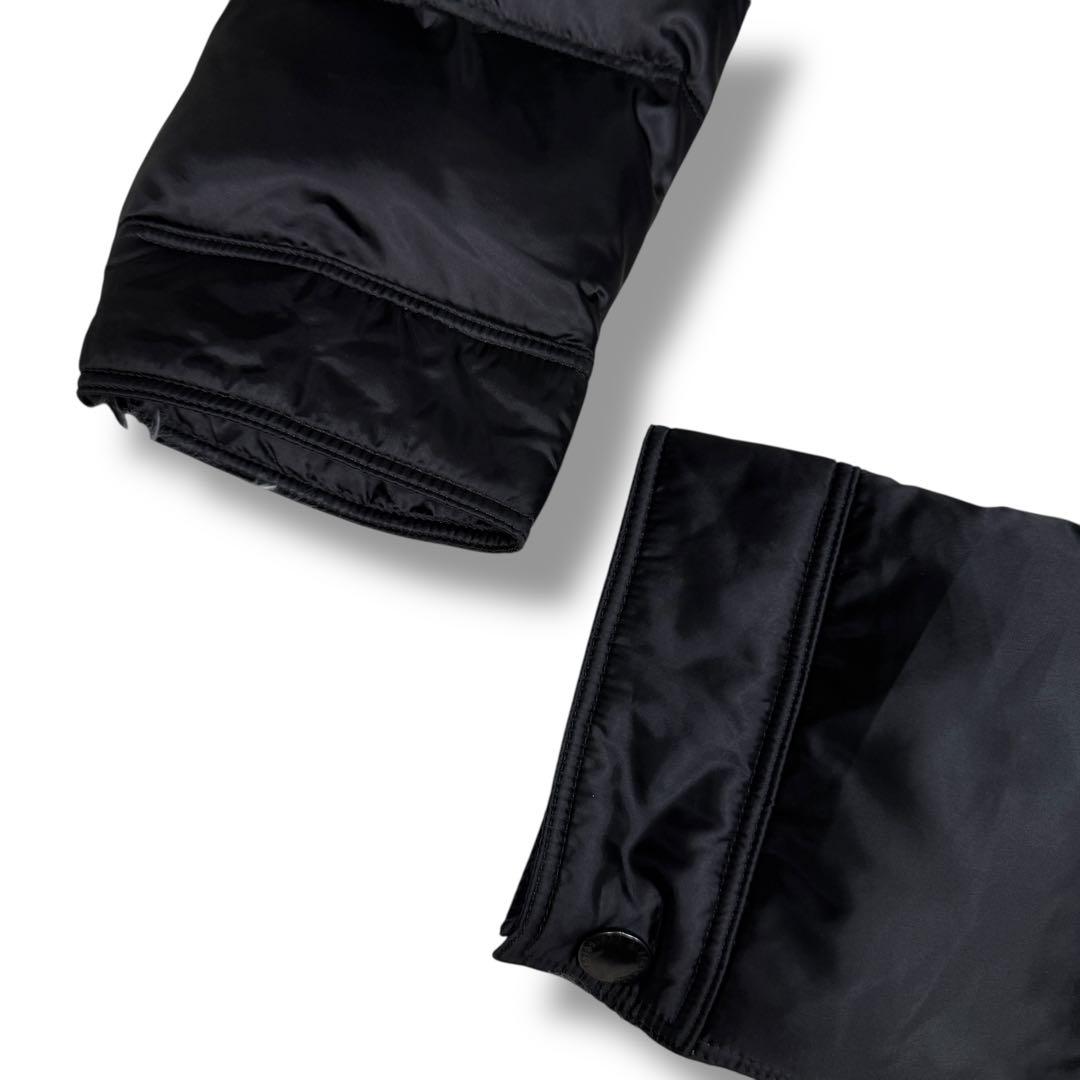 極美品 ブラックレーベル 4way シャイニーブラック ダウンジャケット XL