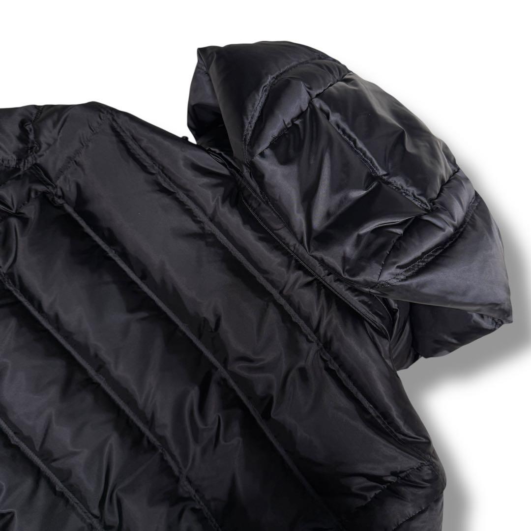 極美品 ブラックレーベル 4way シャイニーブラック ダウンジャケット XL