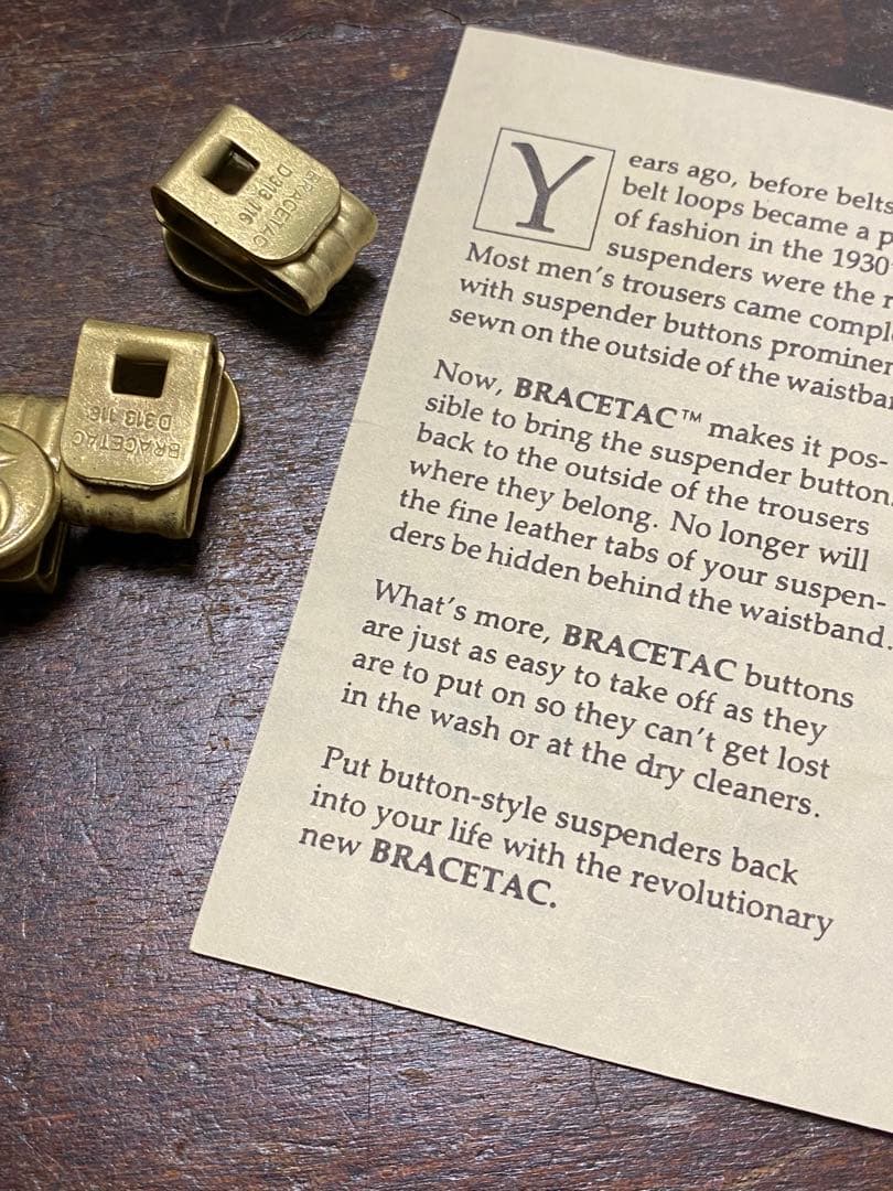 40s'50s'ビンテージ シュライナー サスペンダーボタン チェンジボタン