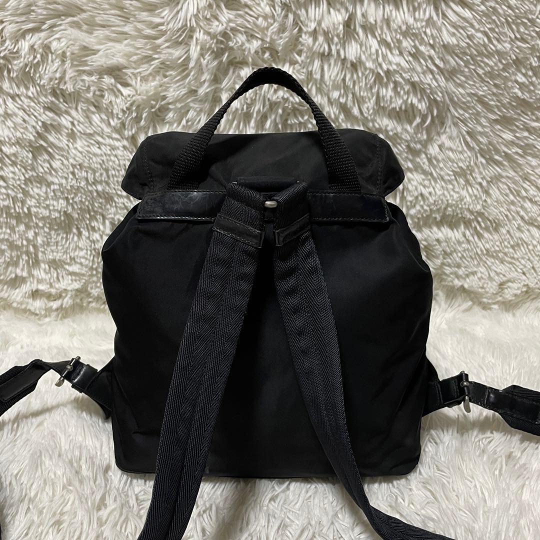 【美品】PRADA プラダ　リュック　バックパック　ナイロン　ブラック　黒