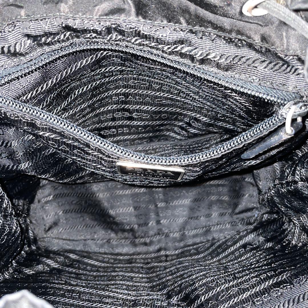 【美品】PRADA プラダ　リュック　バックパック　ナイロン　ブラック　黒