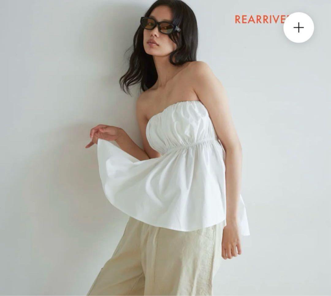 【シールームリン】ウエストShapeパッドinベアトップス アイスブルー M