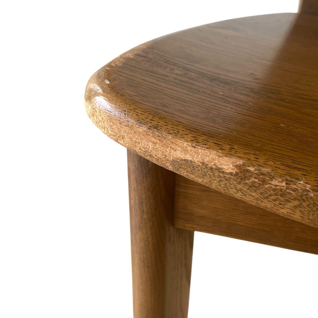 (3/4) 浜本工芸 楢材 ナラ材 オーク材 ダイニングチェア