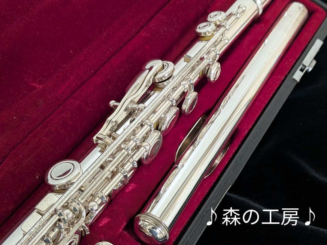 フルート専門店‼️部活応援‼️頭部管銀製　ヤマハフルート YFL311 Eメカ