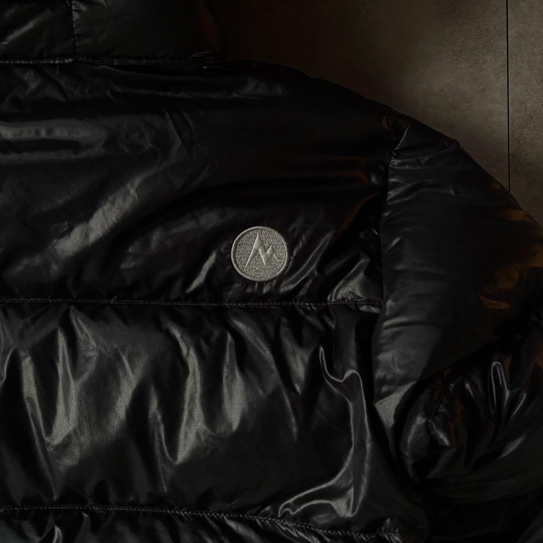 【み】Marmot ダウンジャケット　ブラック　パフダウン　M