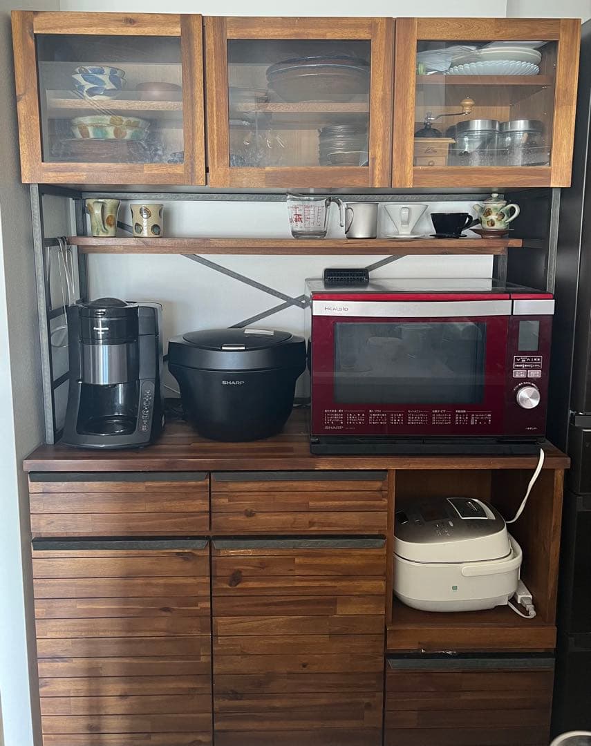 ウニコ　unico SWELLA(スウェラ)　キッチンボード 食器棚