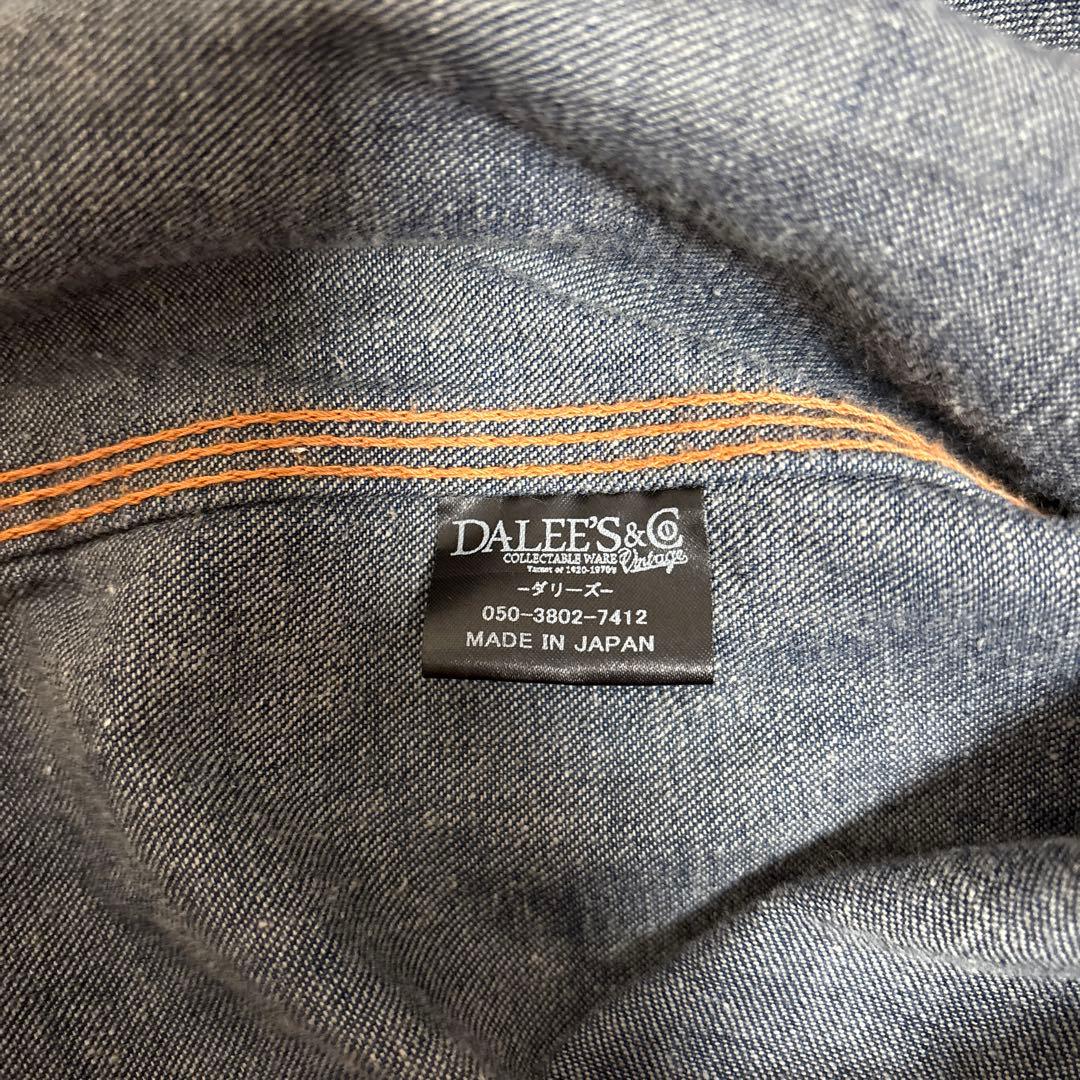 ケ*ン様 ✳️アメカジ ダリーズ 別注 ジージャンタイプのネルシャツ